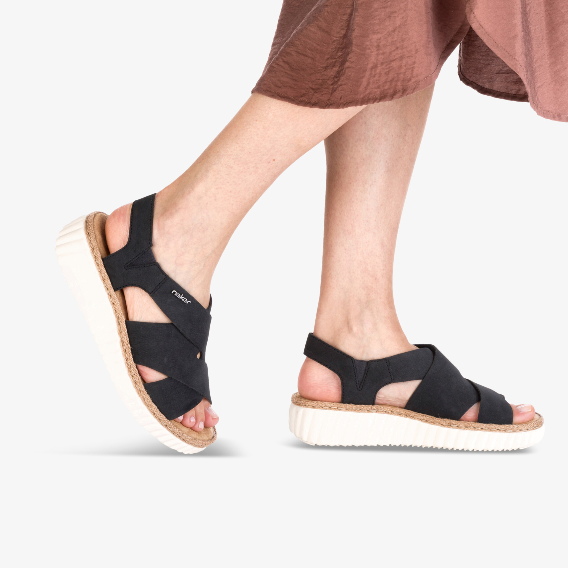 rieker Damen Sandalen blau