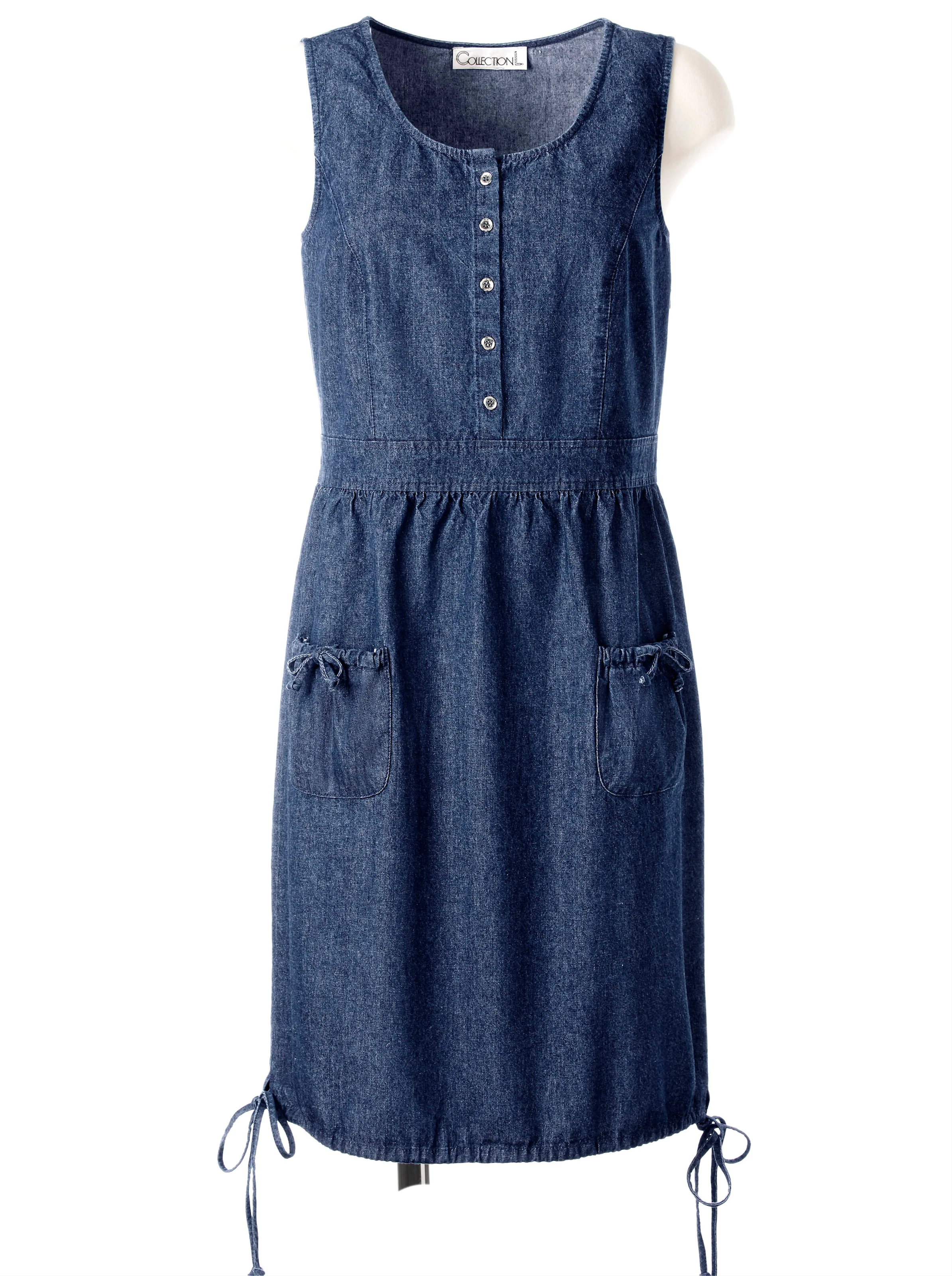 Jeanskleid in blue-stone-washed