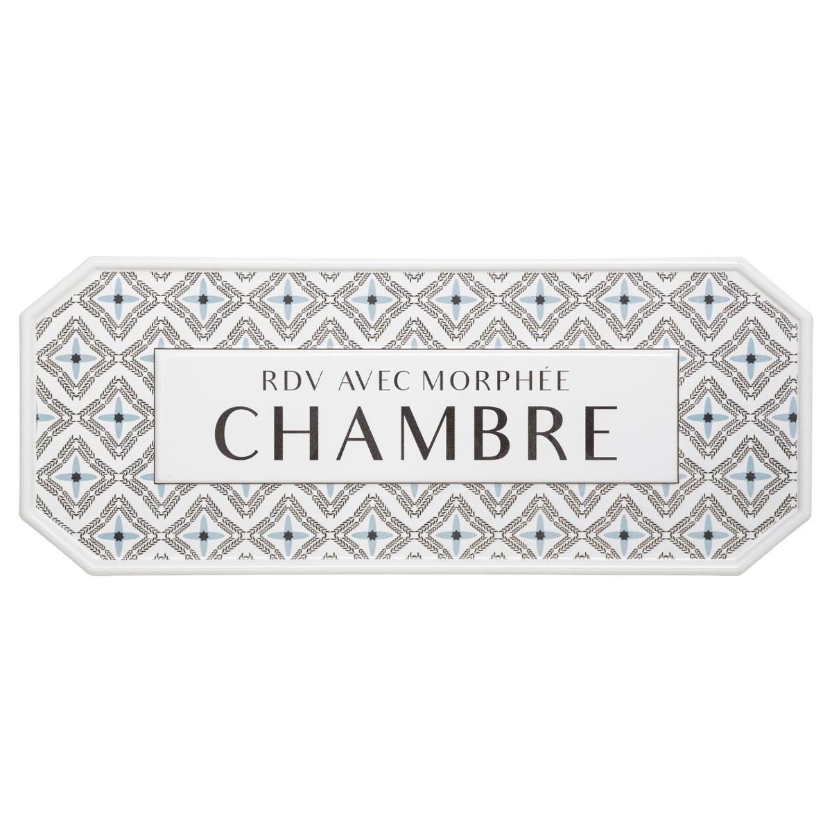 PLAQUE PORTE METAL CARREAUX