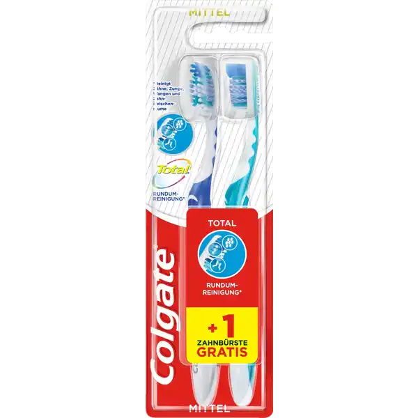 Zahnbürste Total mittel Doppelpack