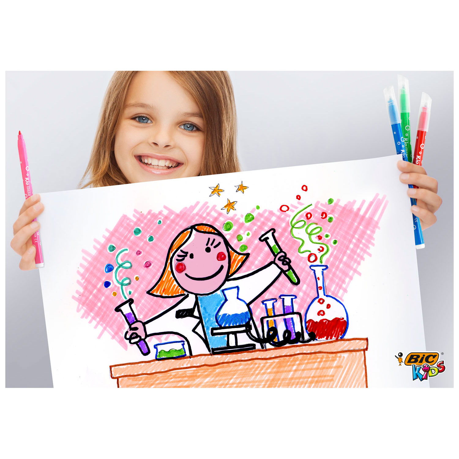 BIC Kids Tropicolors, 18st.