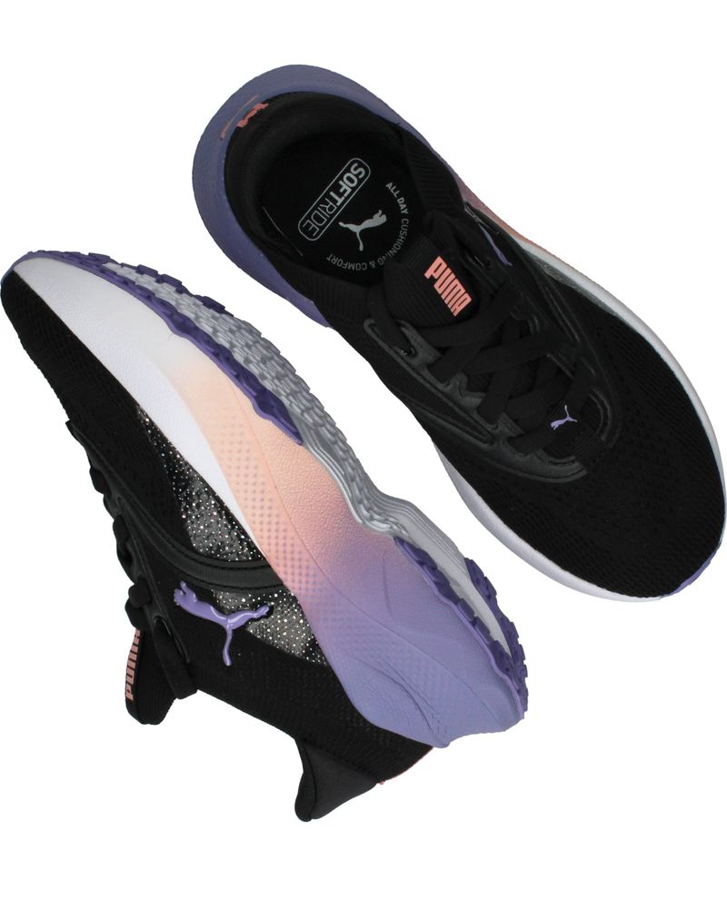 Puma Softride Mayve Blurry Sneakers Zwart Meisjes
