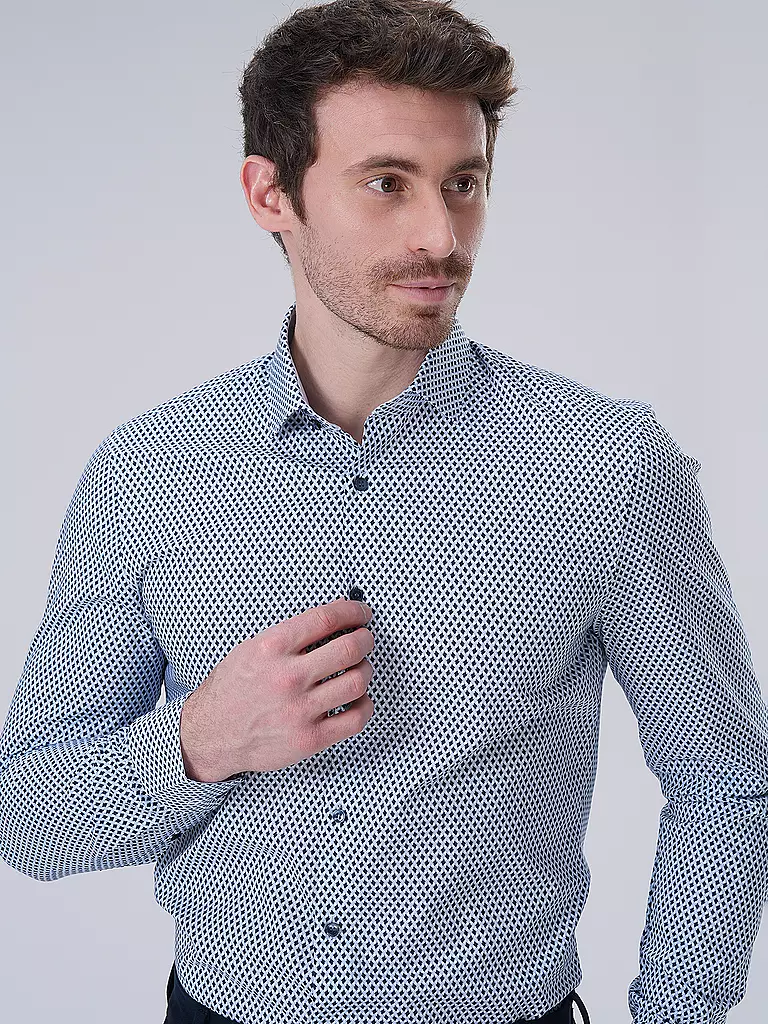 OLYMP NO.6 Hemd Super Slim dunkelblau