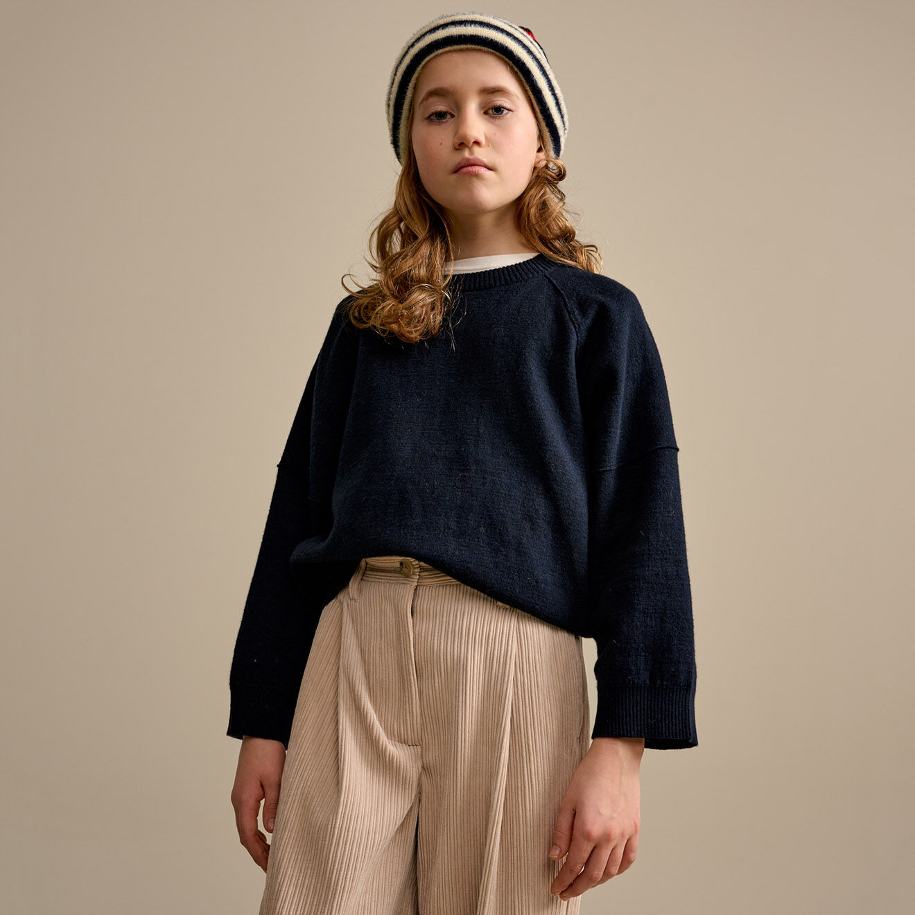 Bellerose Pull sweat en Coton & Laine mélangés Goumca marine