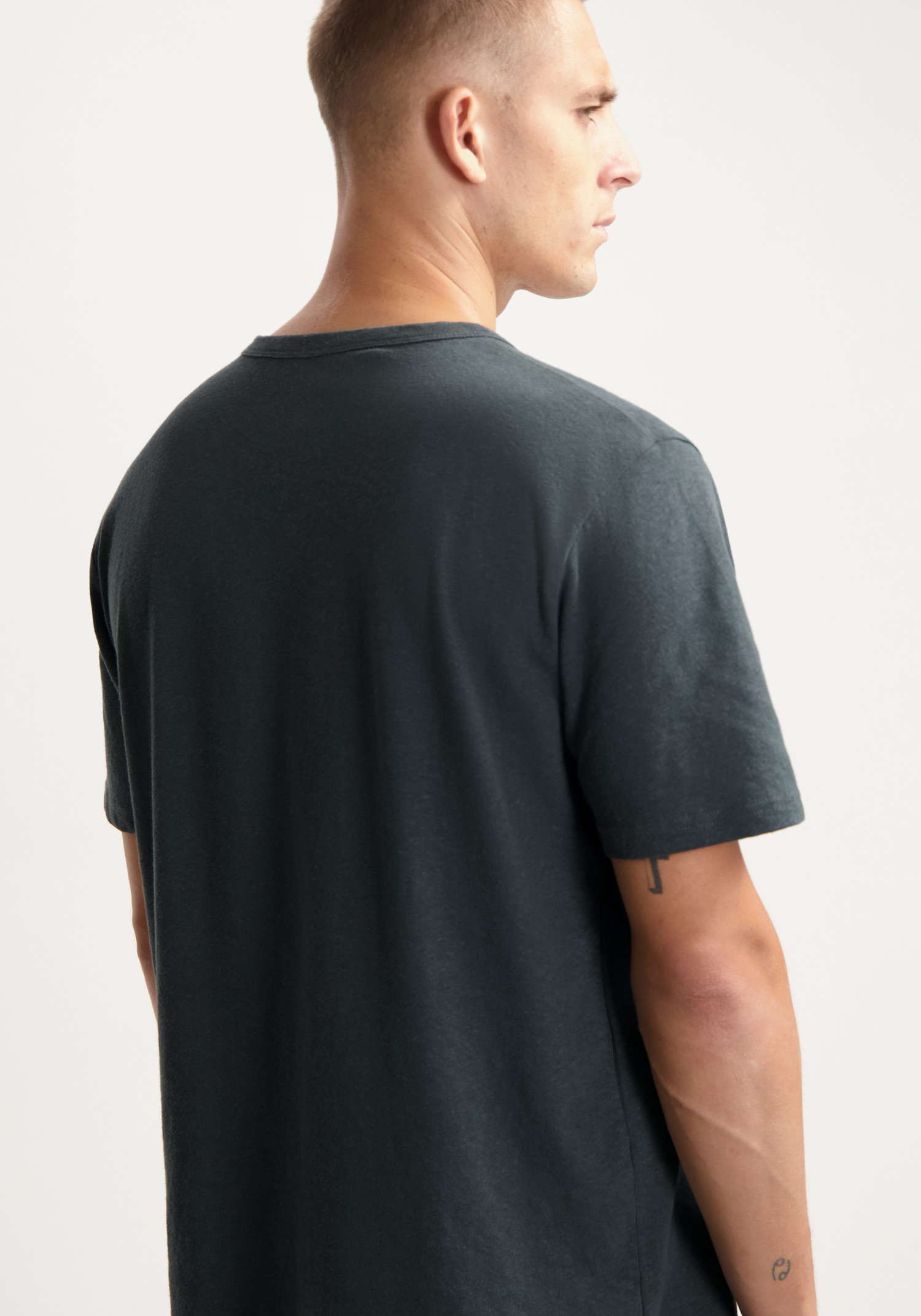 Kuyichi T-Shirt Liam Cotton Hemp Woodland Grey