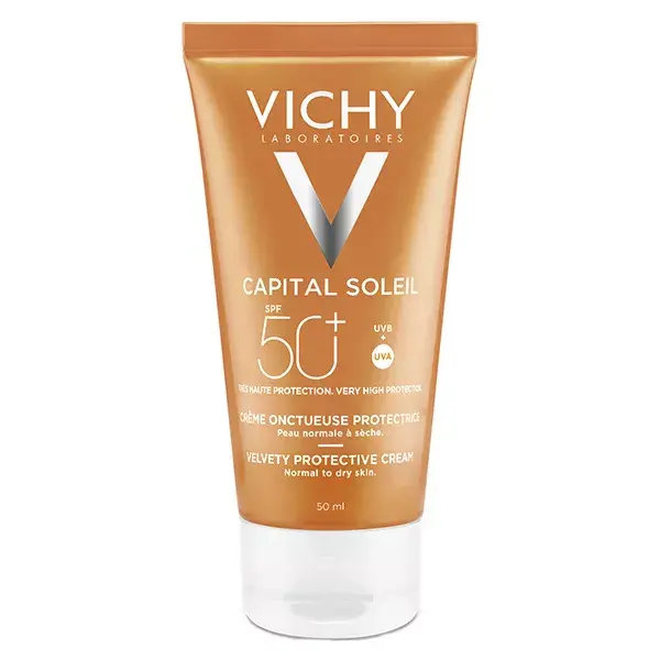 Vichy Capital Soleil Creme Protetor Cremoso FPS50+ 50ml + Leite de Limpeza Multiuso 3 em 1 Pureté Thermale 100ml (Grátis)