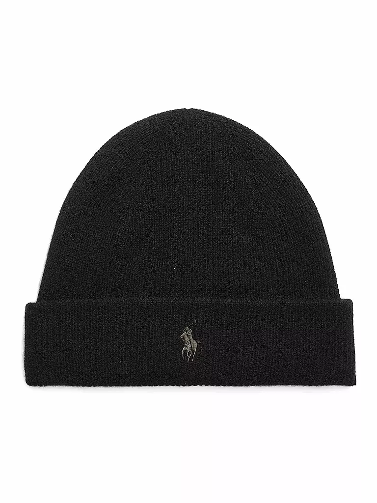 POLO RALPH LAUREN Kaschmirmütze - Haube  schwarz