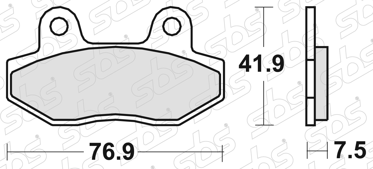 SBS - Plaquettes de frein 814 HF