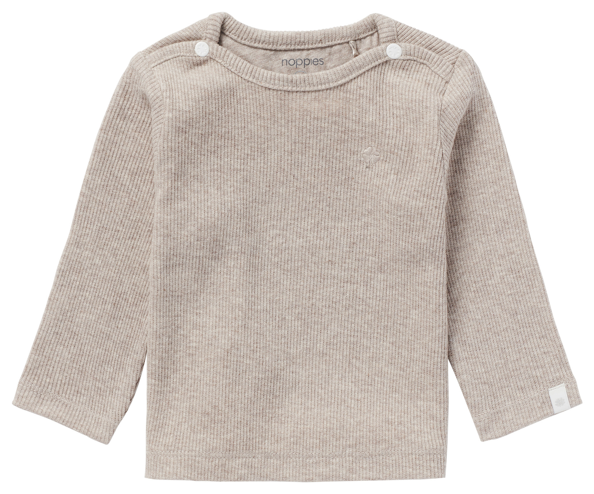 Noppies Noppies shirt rib Natal taupe mel