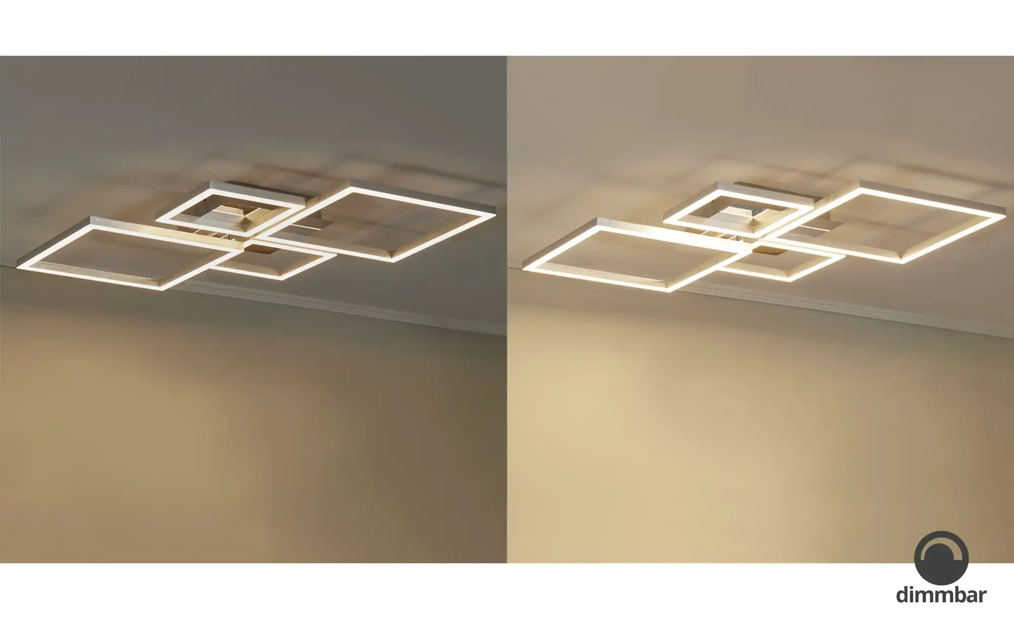 LED-Deckenleuchte, chrom/silberfarben