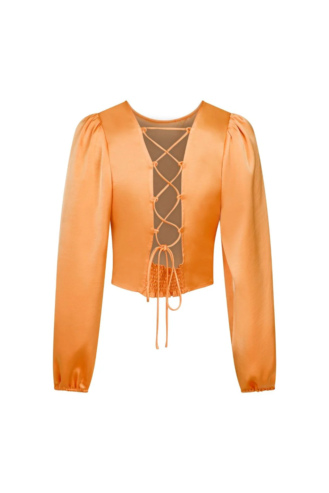 Neo Noir Aura Heavy Sateen Blouse orange