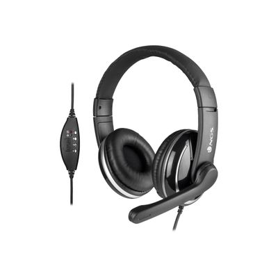 NGS VOX 800 - Casque filaire avec micro - connexion USB - noir