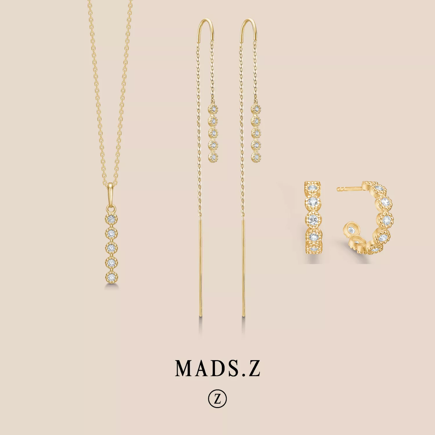 Mads Z Dido Øreringe 8 kt. Guld 3317168