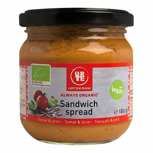 Urtekram Sandwich Spread Tomat/Urter Ø - 180 g.