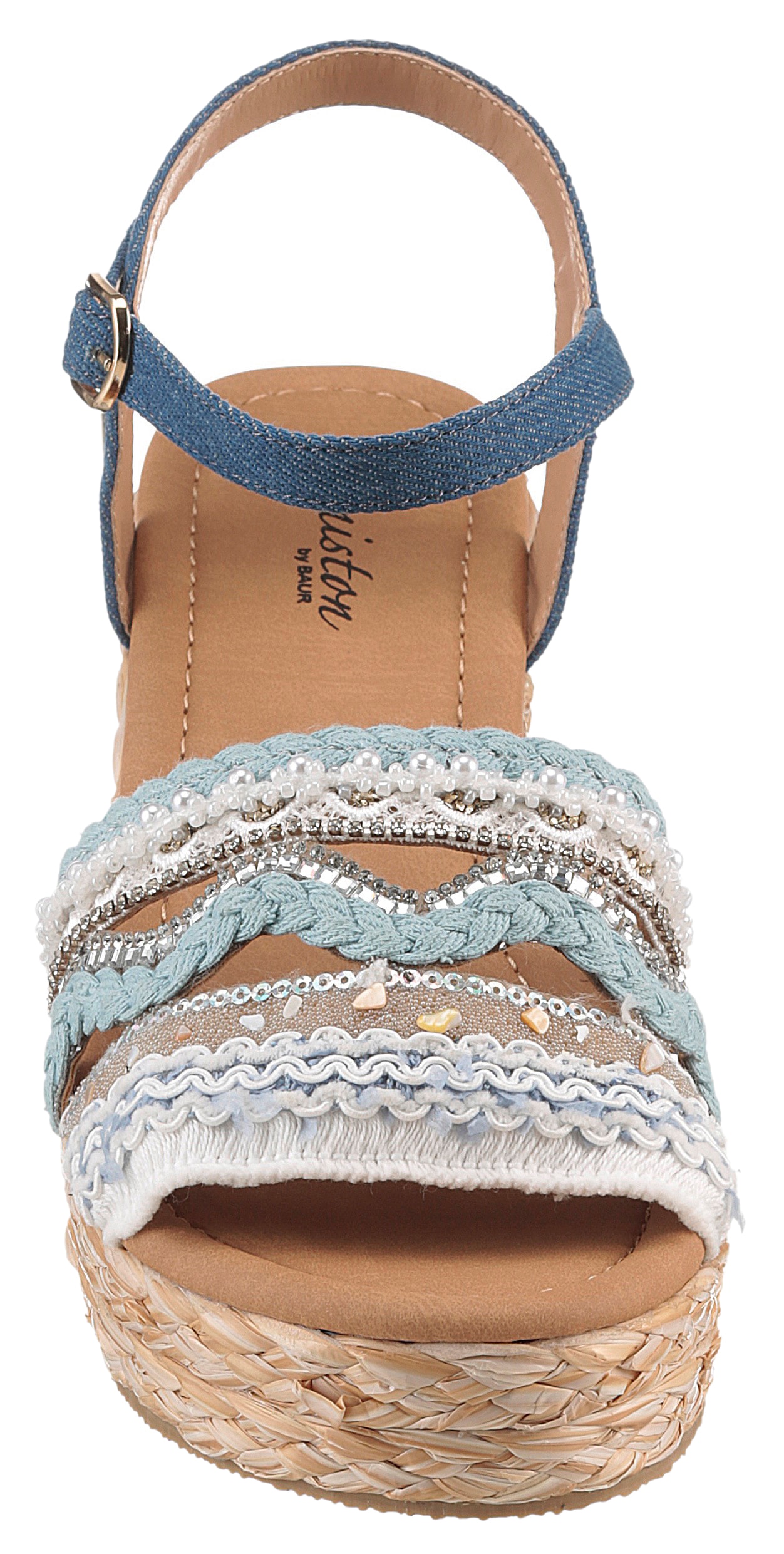 Aniston SHOES Keilsandalette  , Sandale, Sommerschuh, Pailletten - NEUE KOLLEKTION