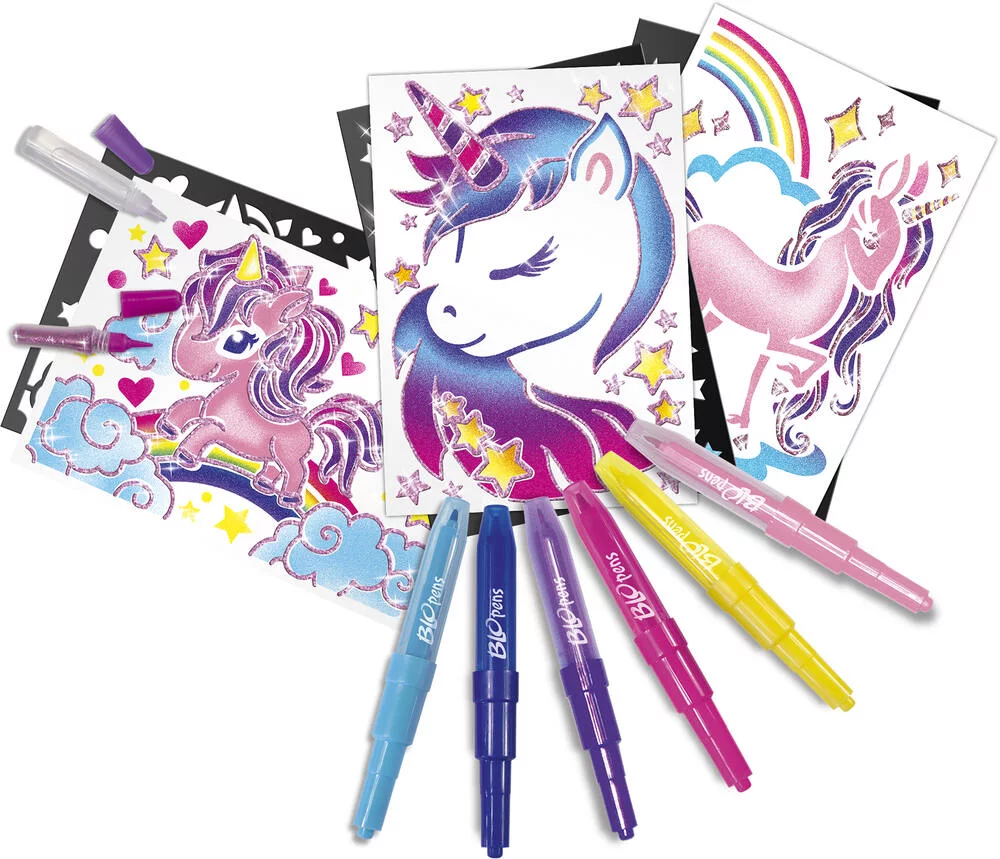BLOPENS SET D'ACTIVITES LICORNES PAILLETTEES