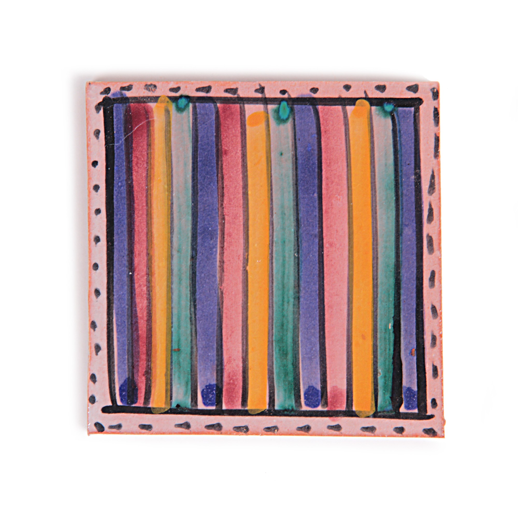 Fliese 'ligne coloré', multicolour, L 10 cm, B 10 cm von fischer's lagerhaus