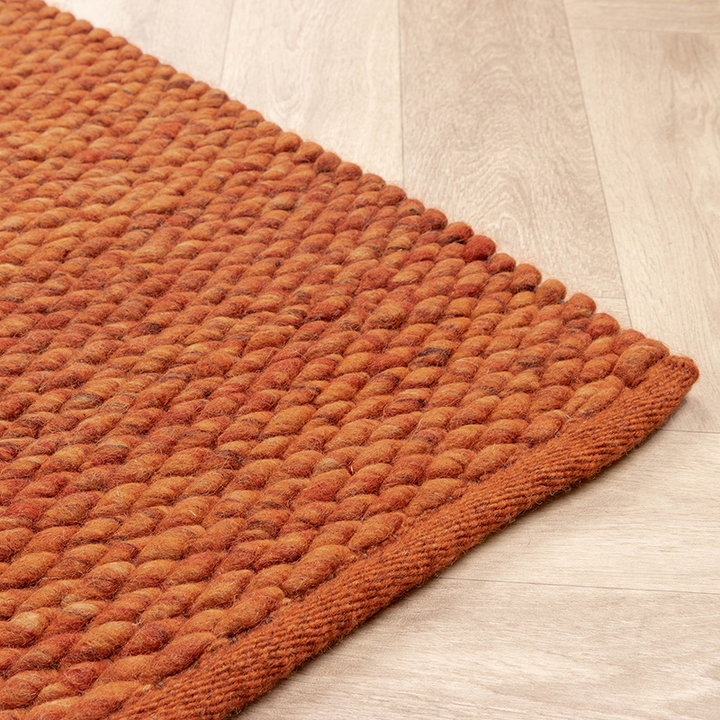 Wollen vloerkleed - Brilliant Terra | Onwijs warm!