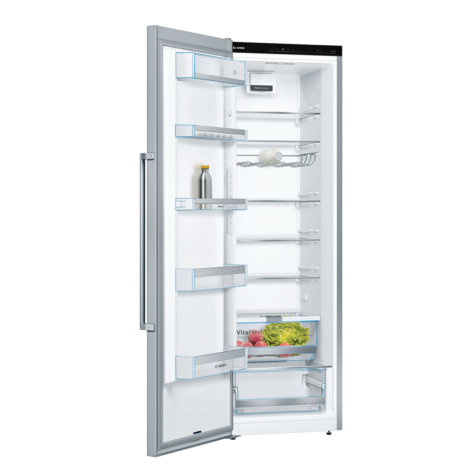 BOSCH Stand-Kühlschrank KSV36AIDP - Edelstahl - D