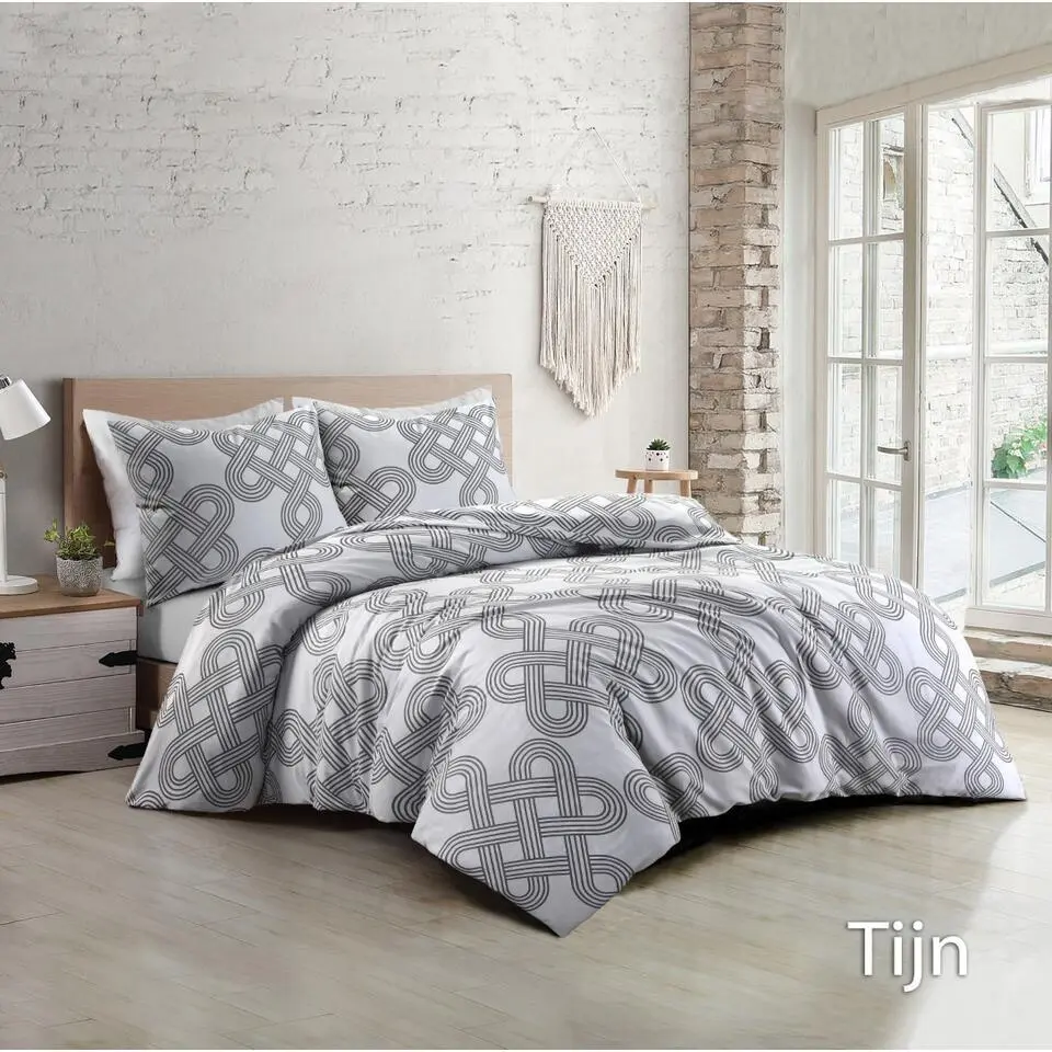 Papillon Tijn Dekbedovertrek - Tweepersoons - 200x200/220 cm - Grijs