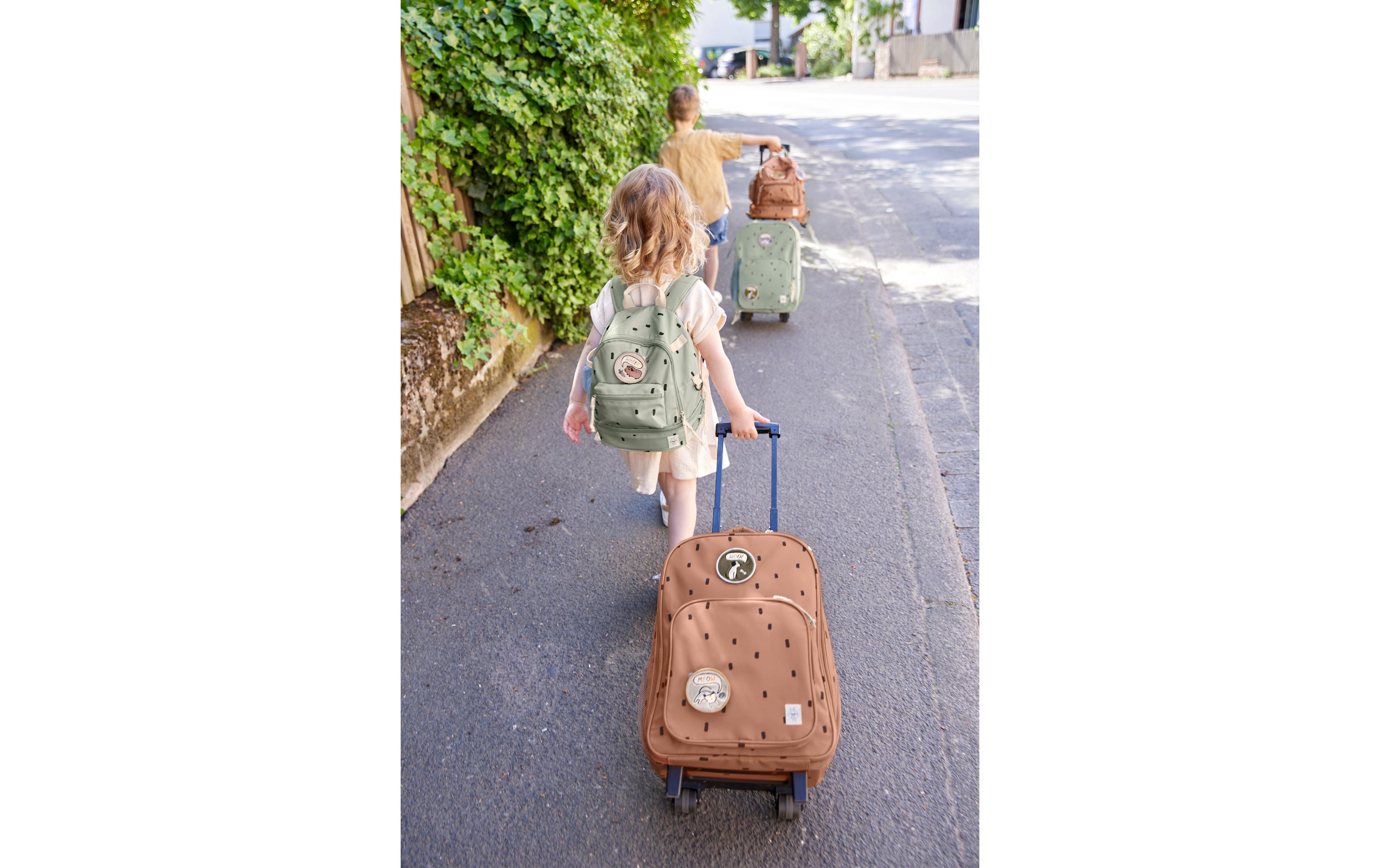 Rucksack Mini Backpack Happy Prints Light OliveWasserabweisender Kinderrucksack mit gepolsterten Schultergurten