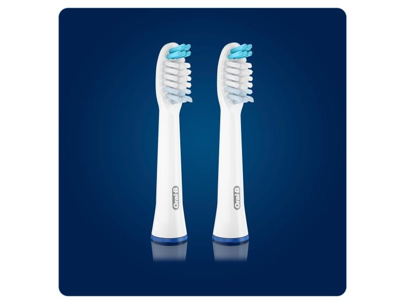 Oral-B Zahnbürstenkopf Pulsonic Clean 2 Stück Ersatzbürsten für Oral-B Pulsonic Schallzahnbürsten