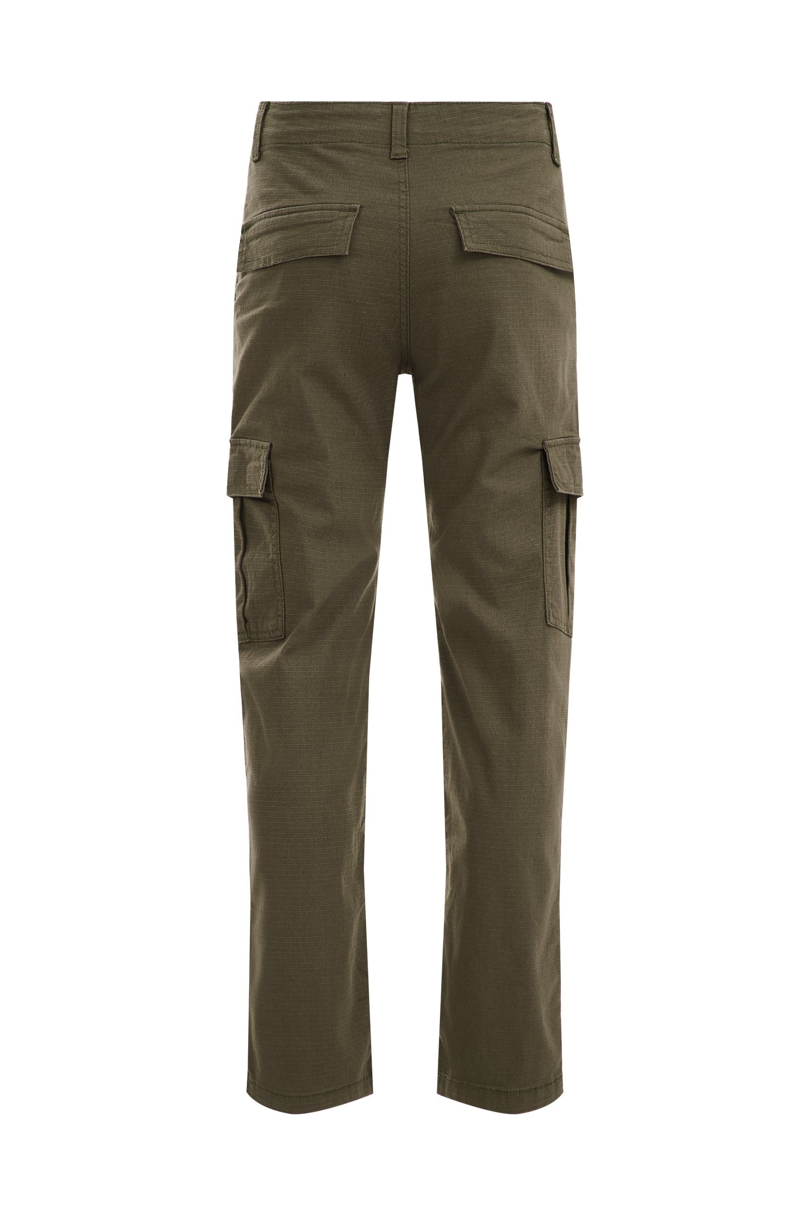 Jongens straight fit cargobroek Salty Dog Legergroen