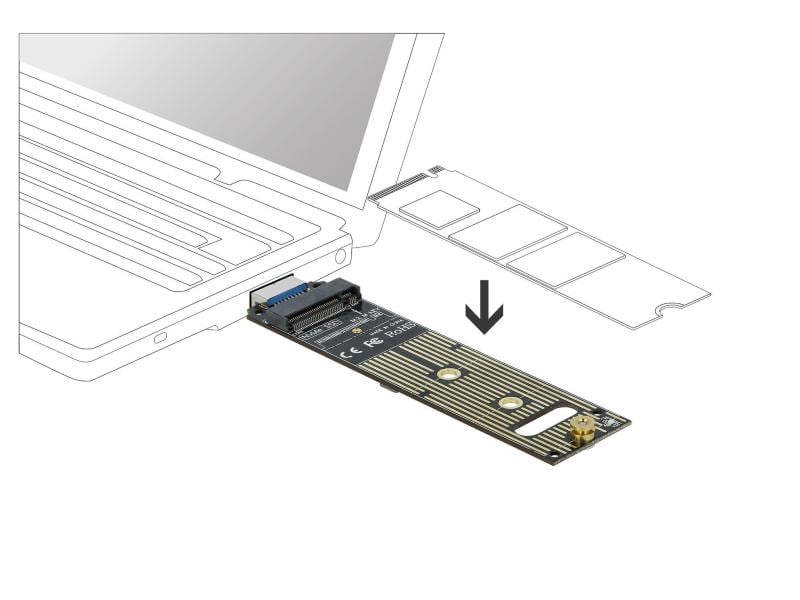 Delock Host Bus Adapter USB3.1 Gen2 - NVME PCIe M.2 SSD Delock Konverter für M.2 NVMe PCIe SSD mit USB 3.1 Gen 2