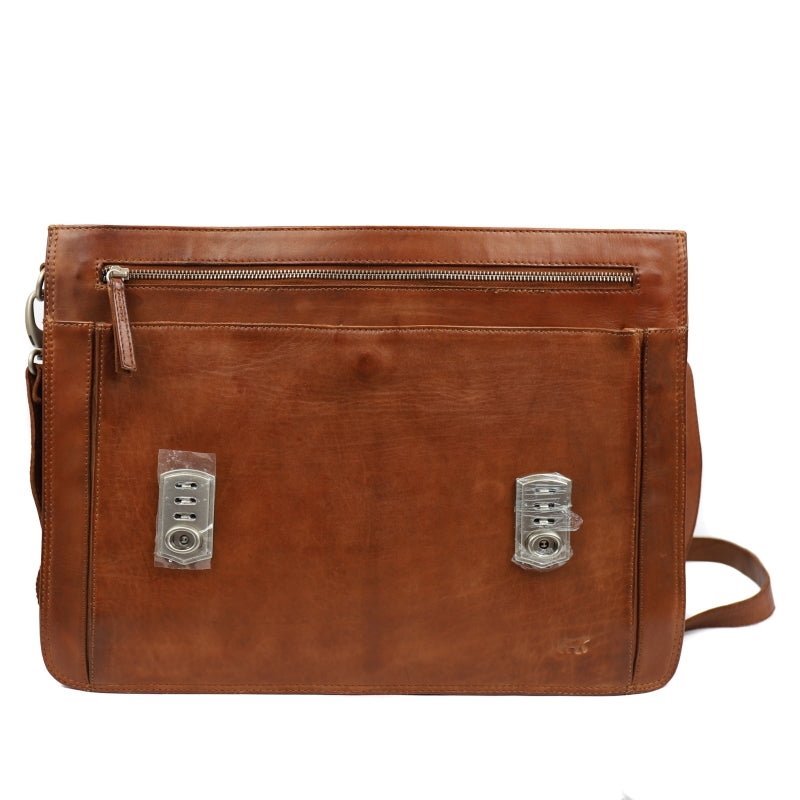 Bear Design Laptoptas - Aktetas 15.6'' Jan Willem Cognac