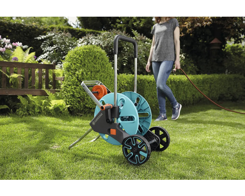 GARDENA CleverRoll M Easy slangenwagen, turquoise