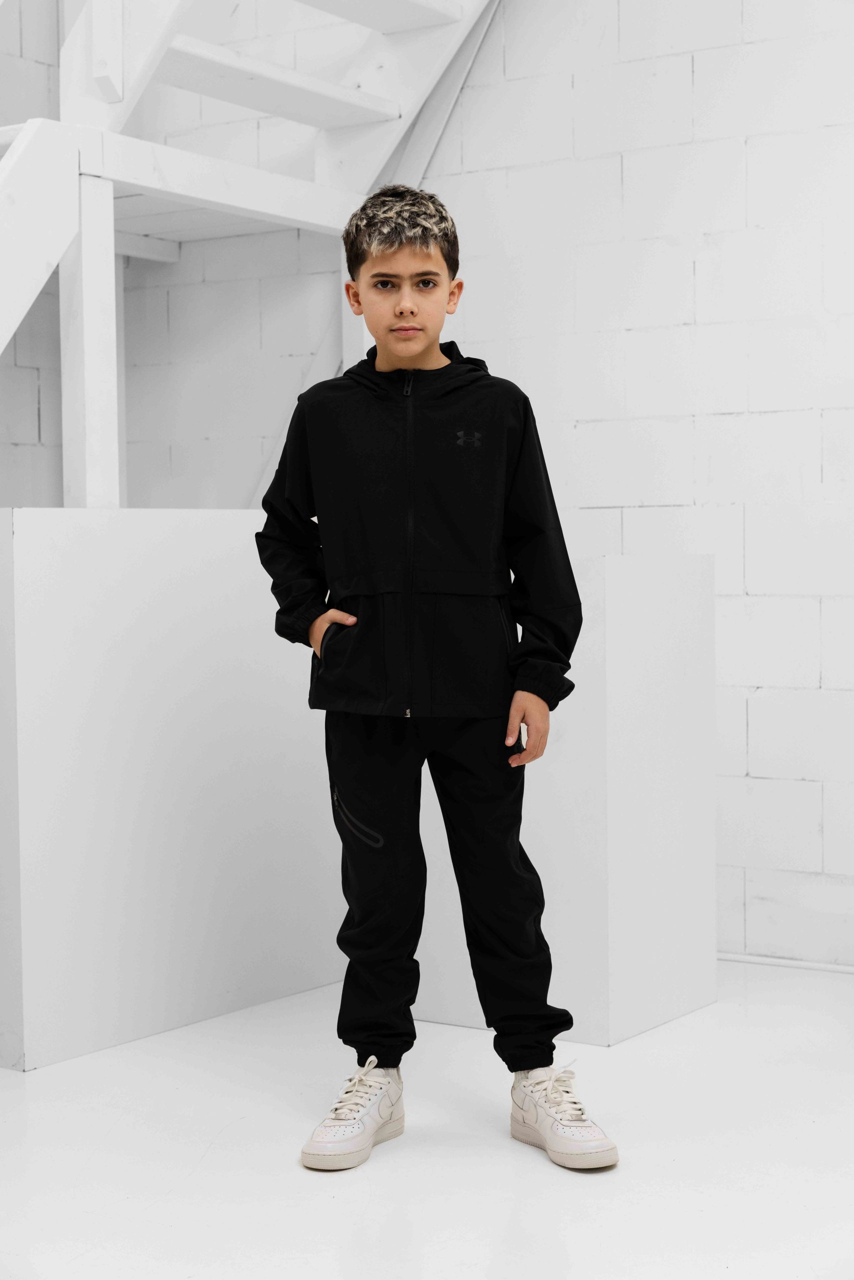 Under Armour Unstoppable Woven Trainingspak Kids Zwart