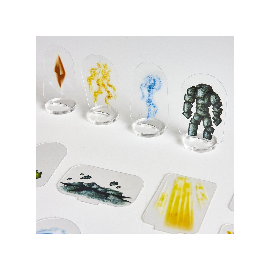 Flat Plastic Miniatures - Spell Minis - 62 Pieces