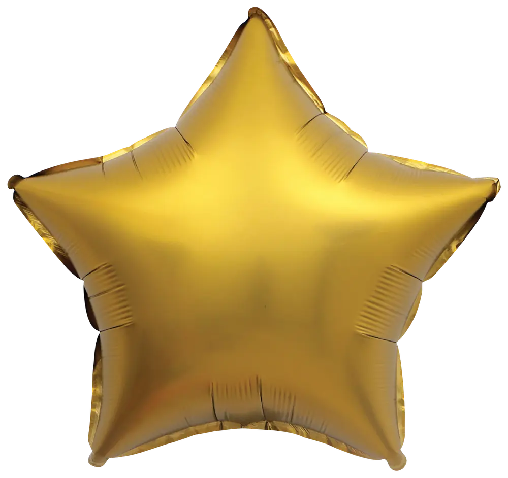 Folieballon 40 cm - Guld stjerne