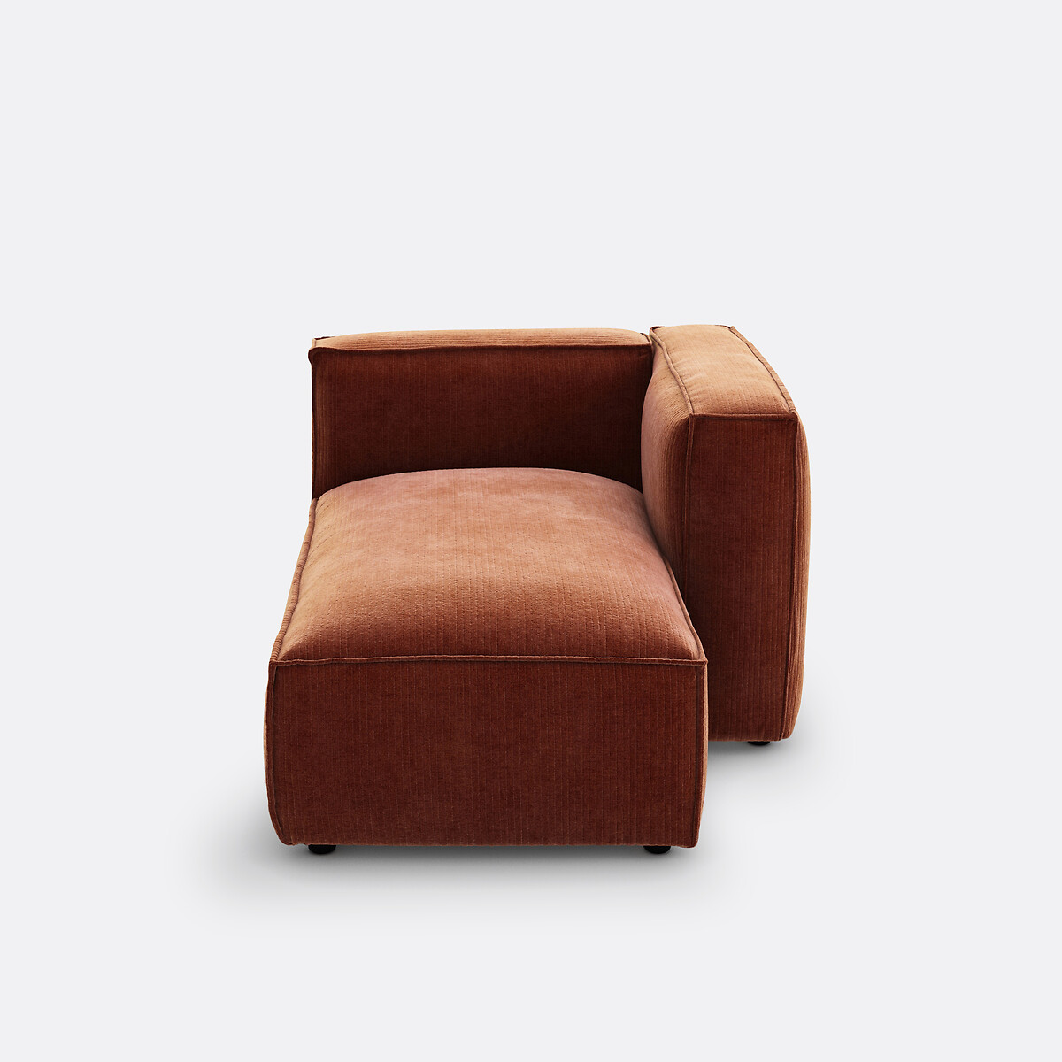LA REDOUTE INTERIORS<br>Poltrona modular em veludo vintage canelado, Seven