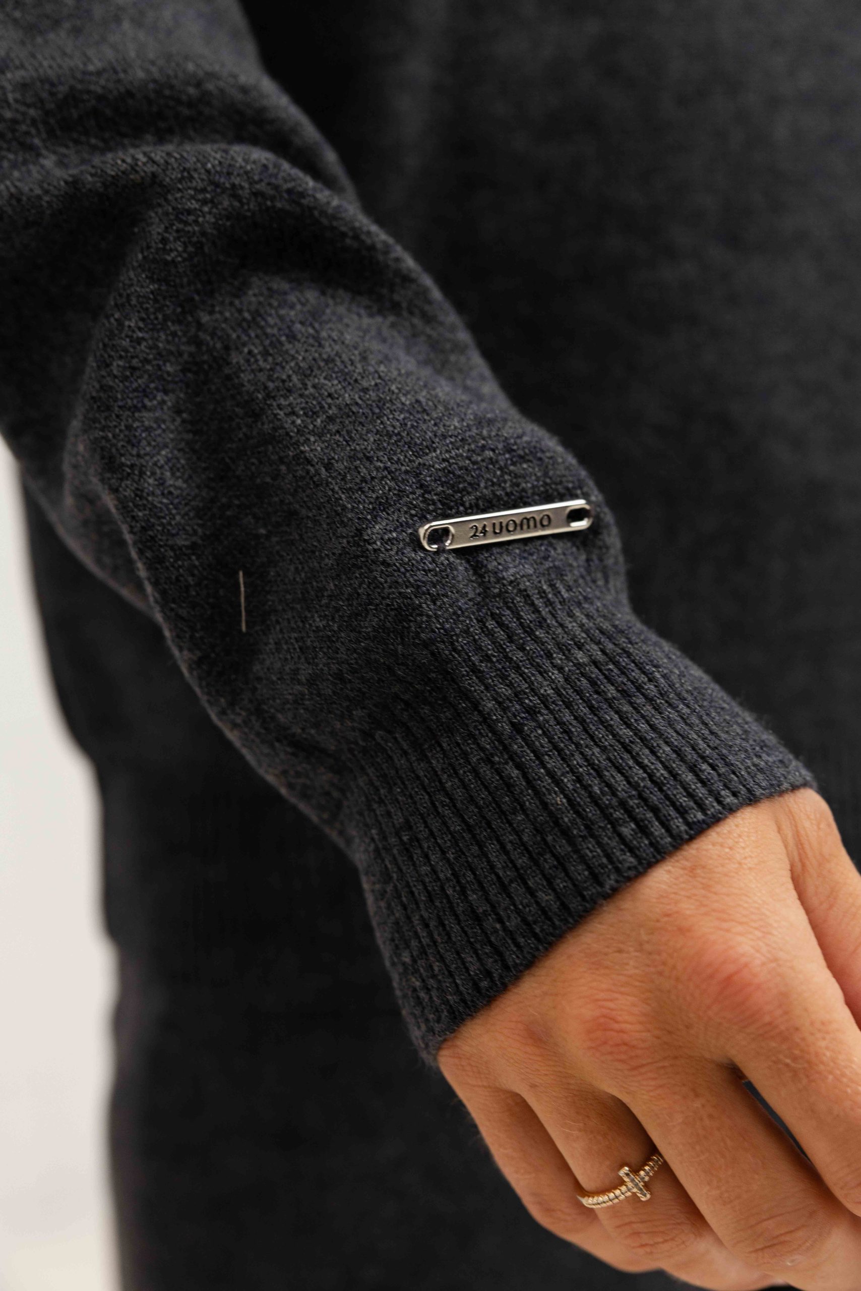 24 Uomo Knitted Trainingspak Heren Dark Grey