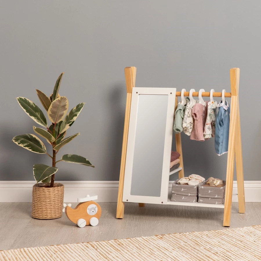 MUSTERKIND® Puppen-Garderobe Viola naturweiß