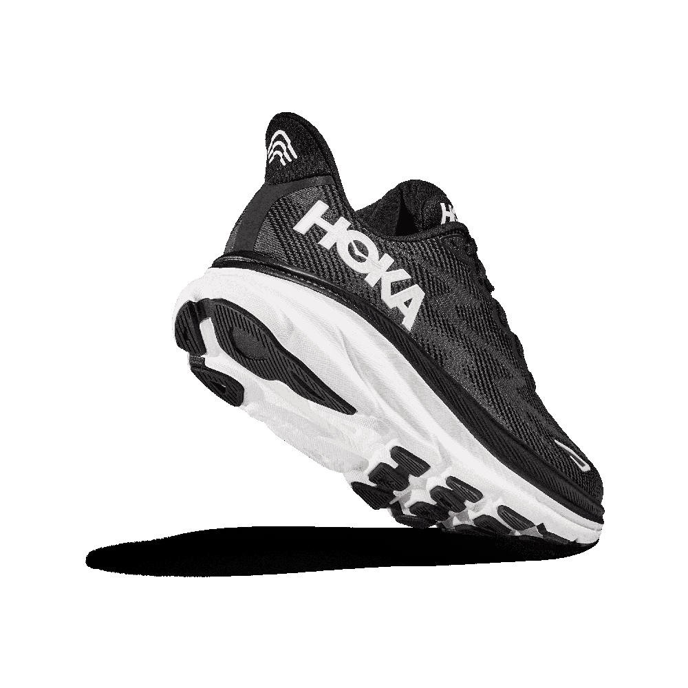 hoka clifton 9 loebesko herre 38 1127895 black white