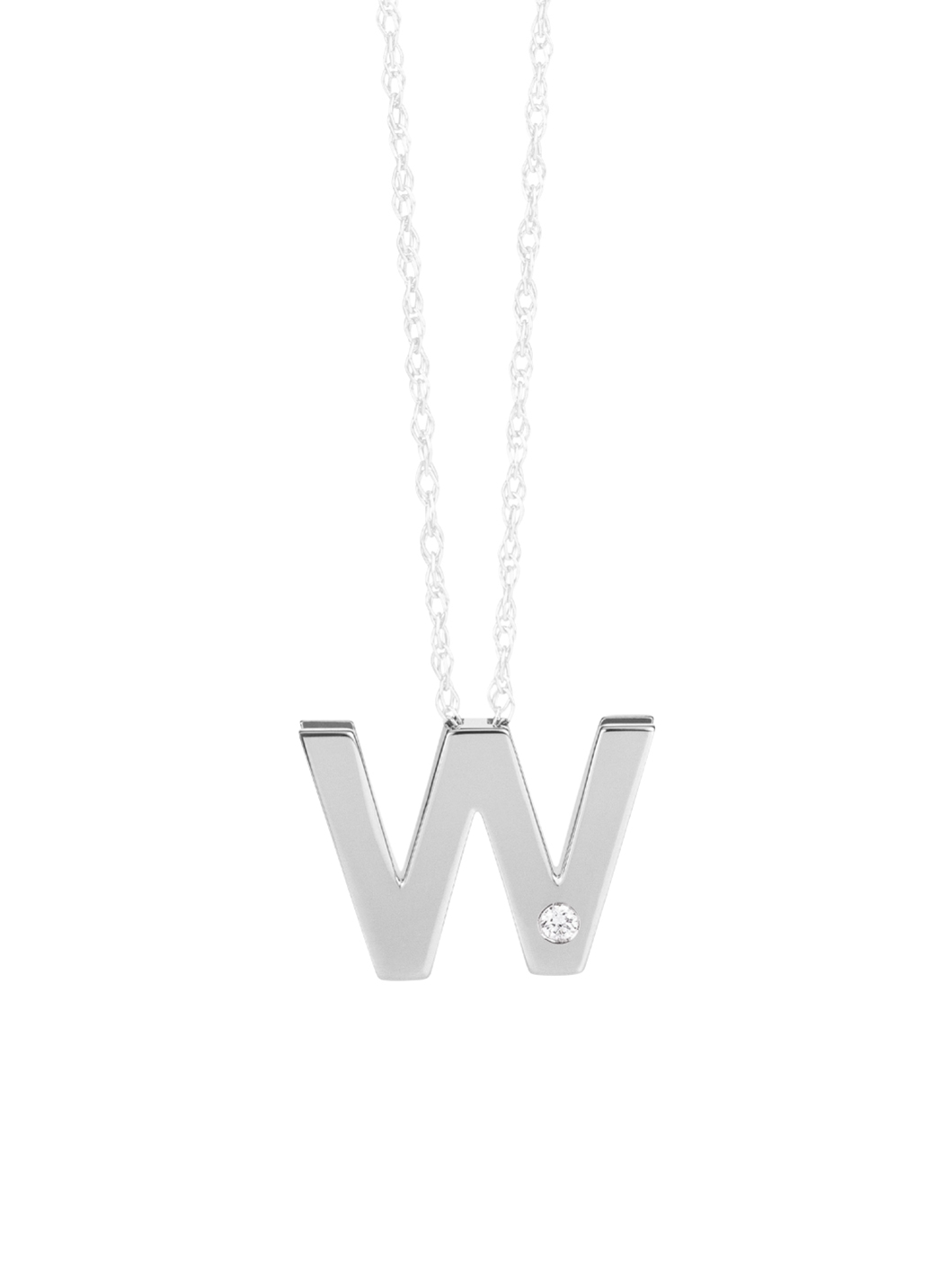 Einzigartig und elegant: Buchstaben-Anhänger aus Platin
