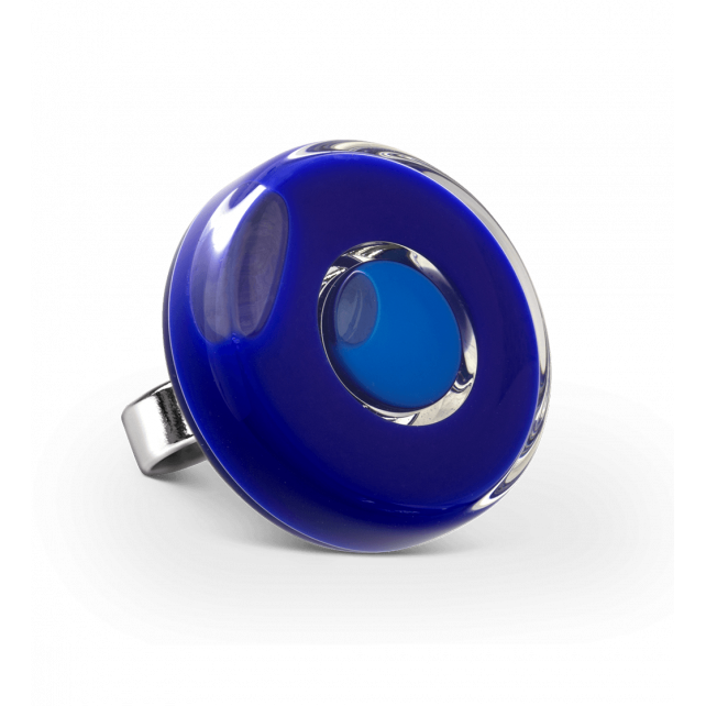 Bague en verre soufflé - Duo Medium