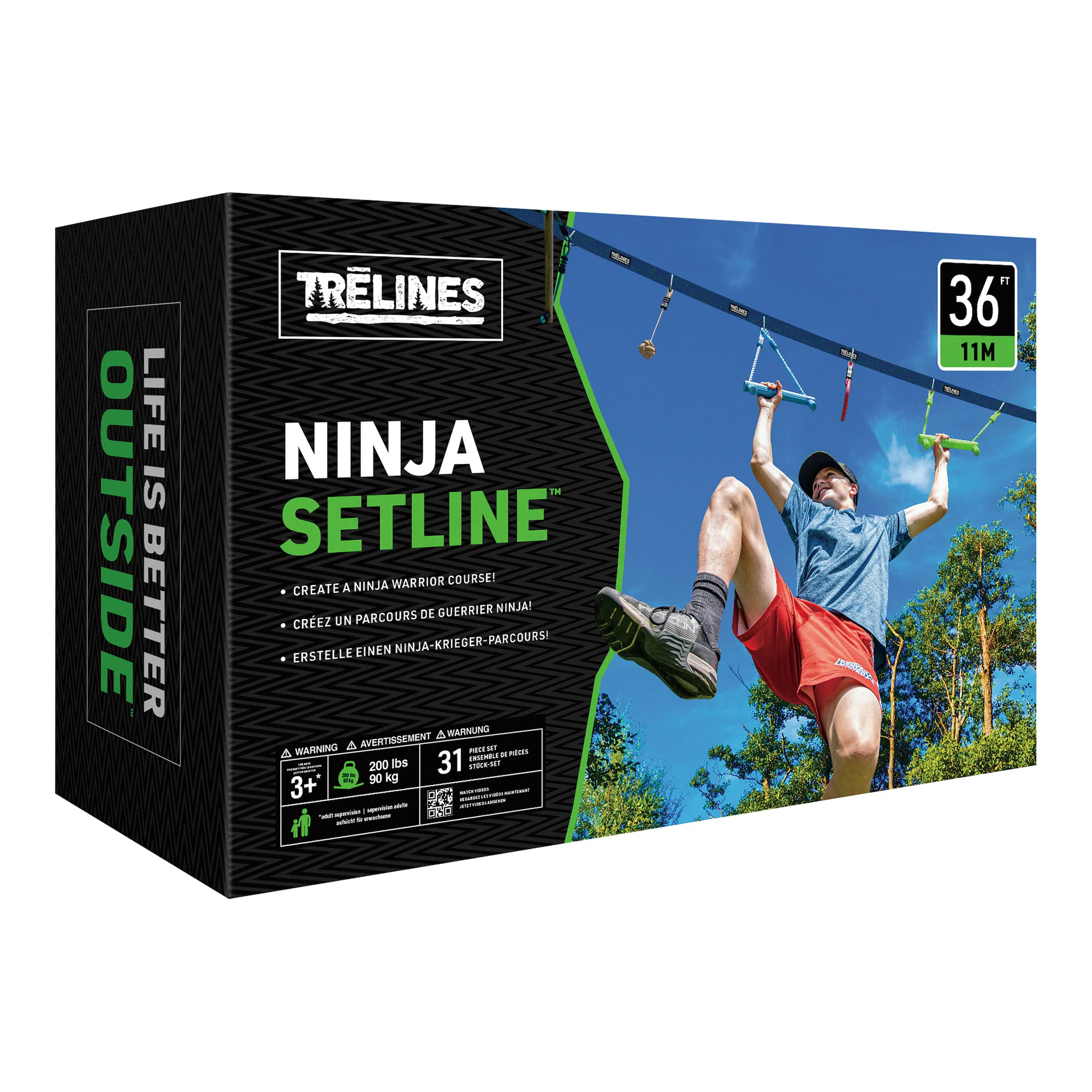 Trelines Ninja Abenteuer-Set 10 Meter