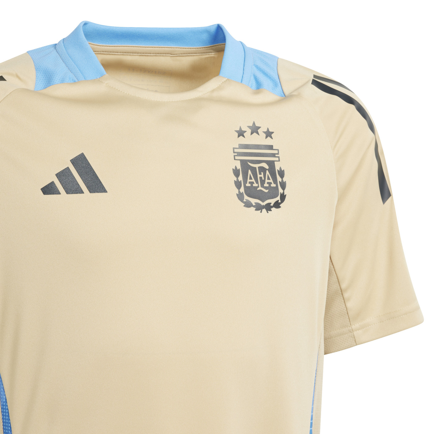 Adidas Argentinië Trainingsshirt 2024-2026 Kids Beige Lichtblauw Donkergrijs