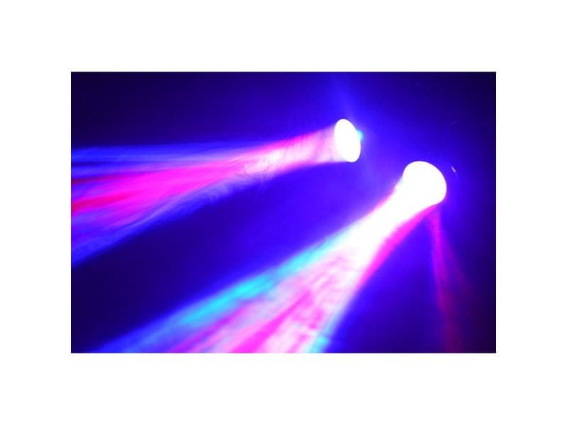 BeamZ Lichteffekt Nomia Musikgesteuerter RGBW-LED-Doppellichteffekt, der sehr helle Farbmuster in Rot, Grün, Blau und Weiss erzeugt
