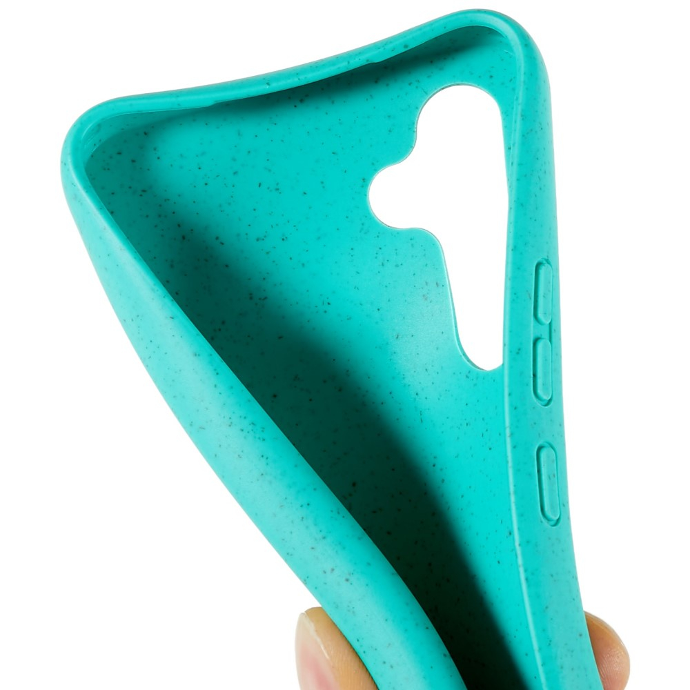 Samsung Galaxy A34 5G Necklace Bio Gummi Case Hülle Eco Friendly Nachhaltig Kompostierbar   Handykette (150cm) - Türkis
