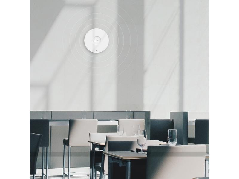 TP-Link Mesh Access Point Omada WiFi 6 Access Point EAP650 AX3000 Dual-Band WiFi 6 Accesspoint zur Deckenmontage