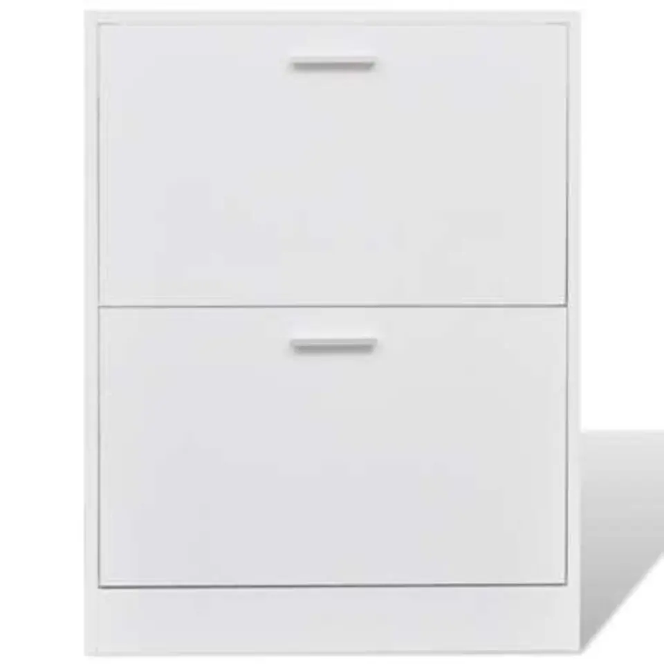 vidaXL - Houten Schoenenkast - Wit - Hout