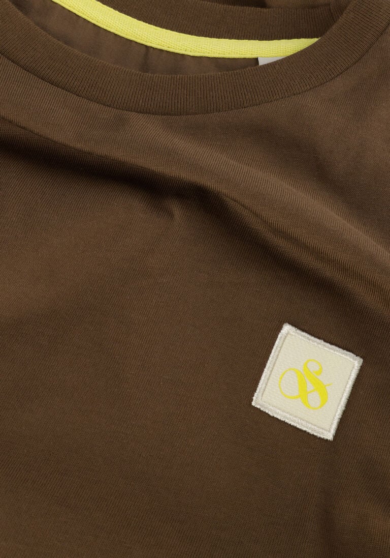 SCOTCH & SODA groene scotch & soda t-shirt essential logo badge t-shirt