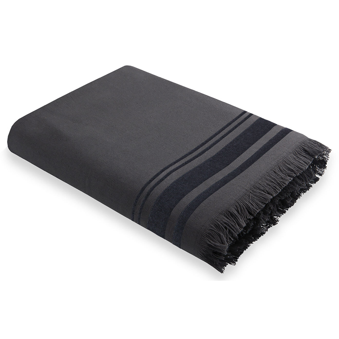 Febronie Fouta éponge Faro gris - 180x200 cm