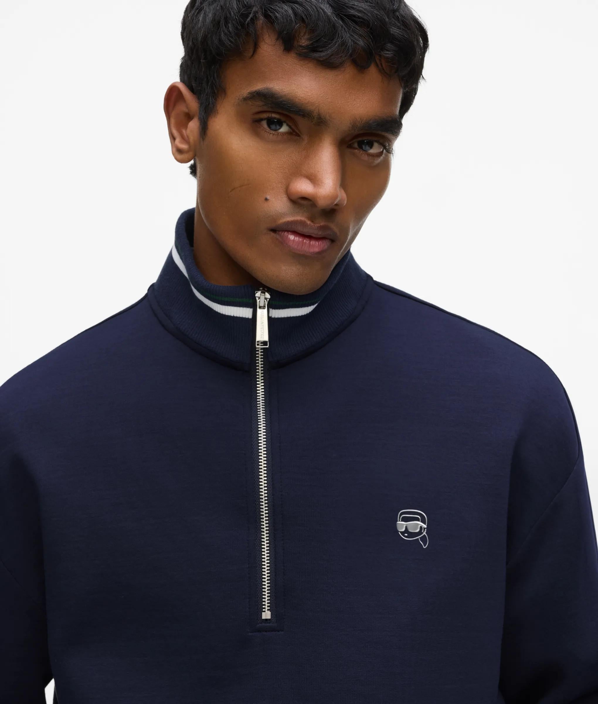 Ikon sweatshirt met halve rits