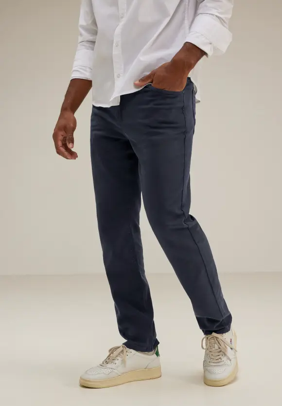 Slim Fit Hose - dark nightshadow blue
