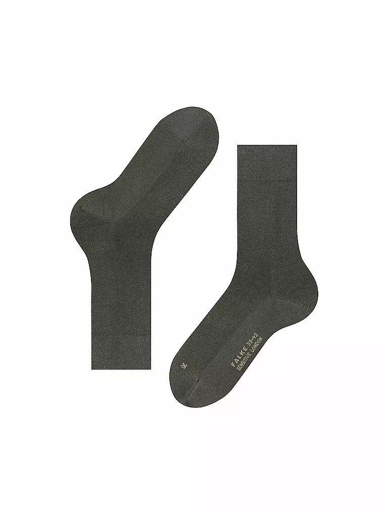 FALKE Socken SENSITIVE LONDON military  dunkelgrün